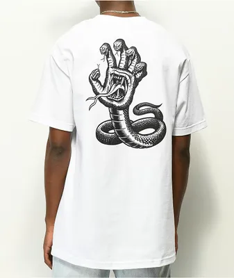 Santa Cruz Hissing Hand White T-Shirt