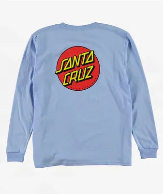 Santa Cruz Kids' Classic Dot Black Long Sleeve T-Shirt