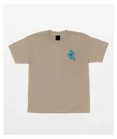 Santa Cruz Kids Screaming Hand Tan T-Shirt