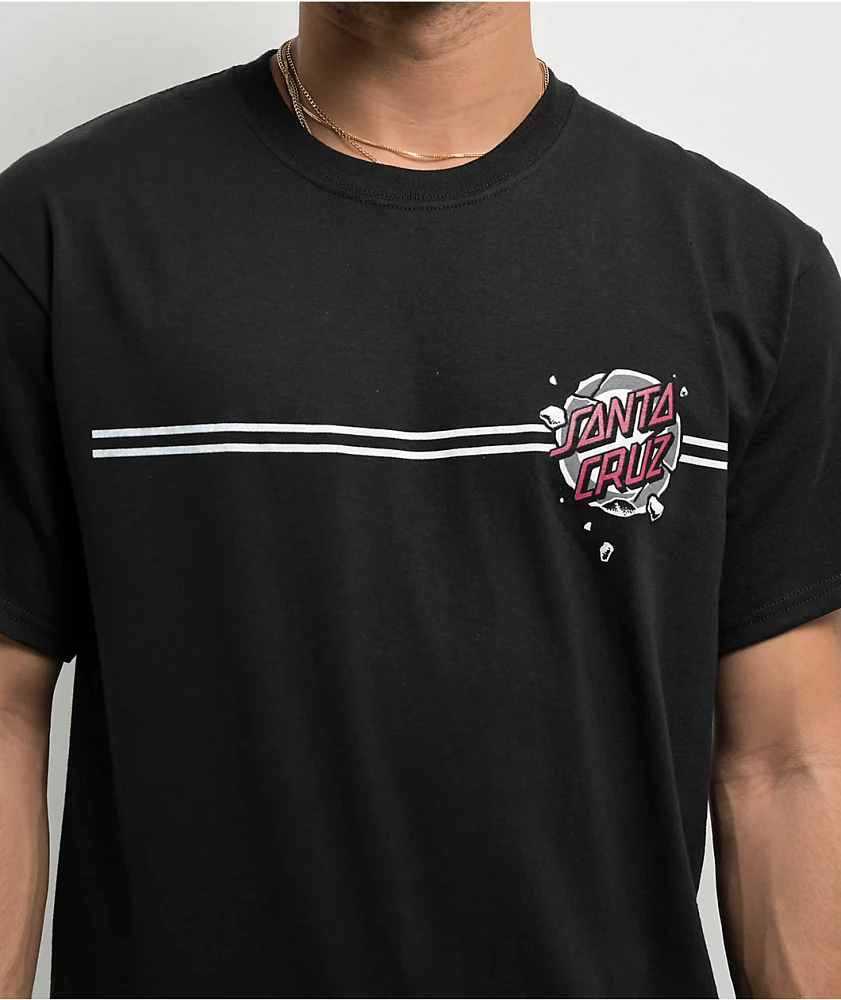 Santa Cruz Roskopp Destruct Black T-Shirt