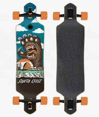 Santa Cruz Screaming Grizzly 36" Drop Through Longboard Complete