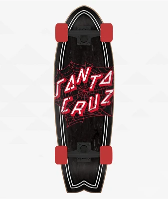 Santa Cruz Tangled Web 8.81" Shark Cruiser Skateboard Complete