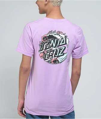 Santa Cruz Wave Dot Splice Lilac T-Shirt