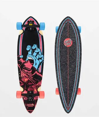 Santa Cruz x Stranger Things Screaming Hand 33" Pintail Longboard Complete