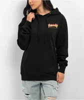 Santa Cruz x Thrasher Flame Dot Black Hoodie