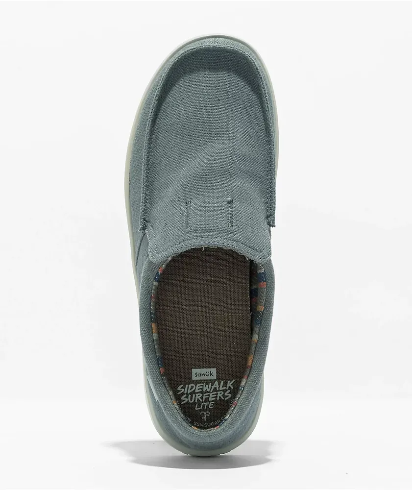 Sanuk Sidewalk Surfer Lite SL Charcoal Slip Ons