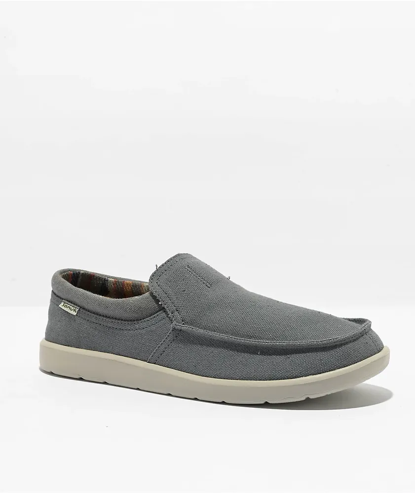 Sanuk Sidewalk Surfer Lite SL Charcoal Slip Ons