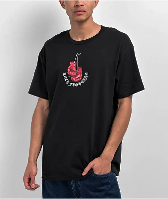 Schaf Boxing Gloves Black T-Shirt