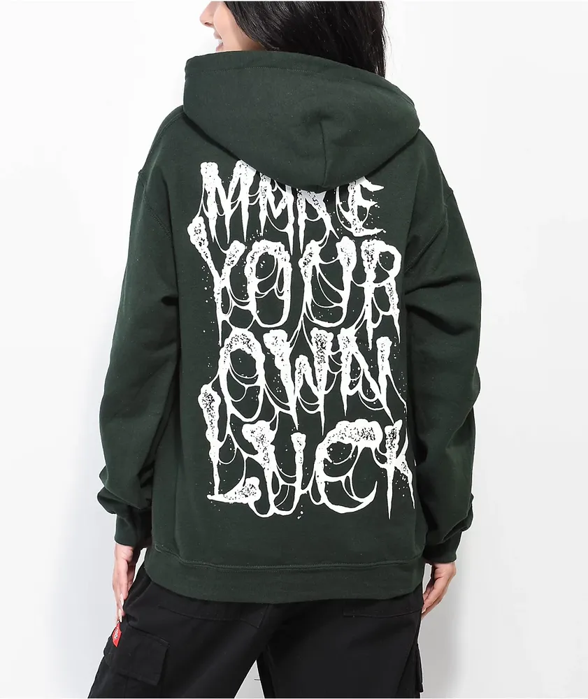 Schaf Make Your Own Luck Green Hoodie