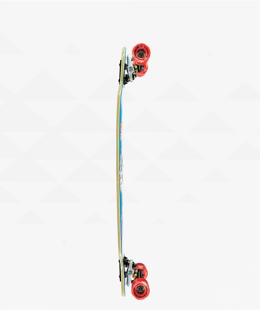 Sector 9 9er Mini Fractal Blue 34" Drop Through Longboard Complete