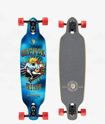 Sector 9 9er Mini Fractal Blue 34" Drop Through Longboard Complete
