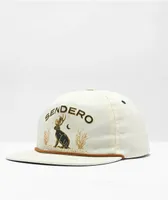 Sendero Jackalope White Snapback Hat