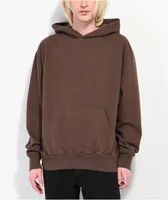 Shaka Wear Los Angeles Garment Dye Mocha Fleece Heavyweight Hoodie