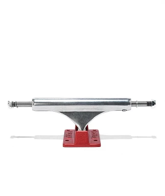 Slappy ST1 Inverted Hollow Lights 8.25" Silver & Red Skateboard Truck