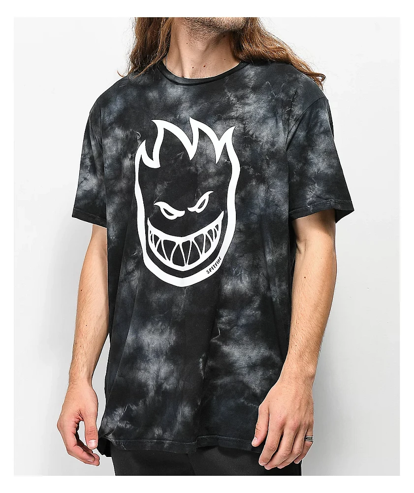 Spitfire Bighead Black Washed T-Shirt