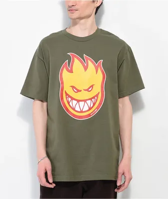 Spitfire Bighead Fill Army Green T-Shirt