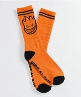 Spitfire Bighead Orange & Black Crew Socks