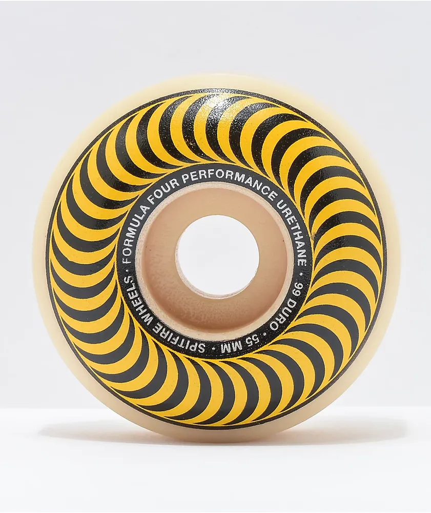 Spitfire Formula Four Classic 55mm 99a Yellow Skateboard Wheels