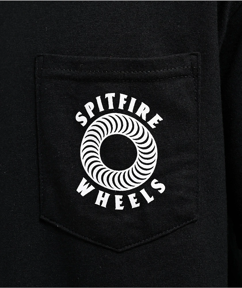 Spitfire Hollow Classic Black Pocket T-Shirt
