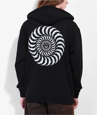 Spitfire Smoke Classic Black Zip Hoodie