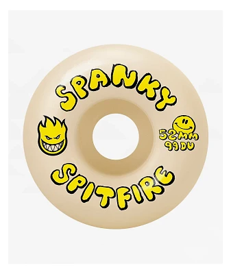 Spitfire Spanky Happy Formula Four Classic 52mm 99a White Skateboard Wheels