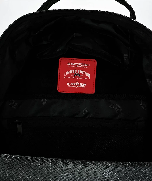 Zaino Sprayground Diablo Midnight Games Marrone - Nuovo Con Etichette - Foto 4