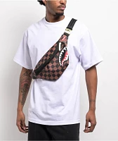 Sprayground Peeking Character Checker Fanny Pack