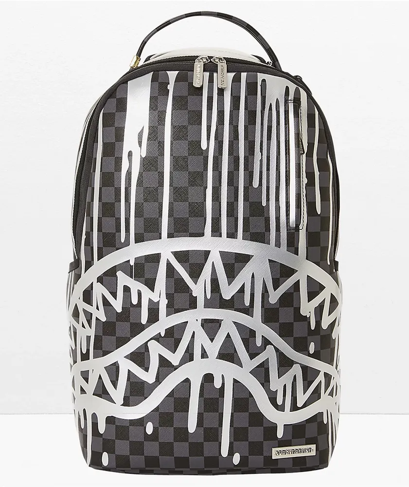 Sprayground Platinum Drips DLX Black Backpack