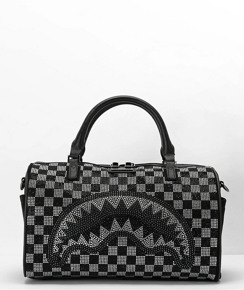 Sprayground Trinity Checkered Mini Duffel Bag