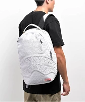 Sprayground White Scribble Debossed Backpack