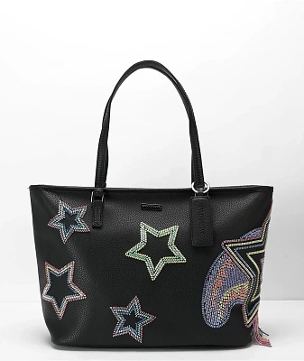 Sprayground x AI Beaded Shark Black Tote Bag