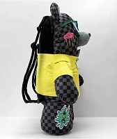 Sprayground x Spongebob Money Bear Teddy Bear Grey Checkered Backpack