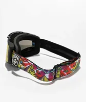 Spy Ace Cosmic 2 Attack Multi-Red Snowboard Goggles 2023