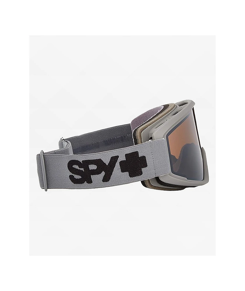 Spy Crusher Elite Matte Gray & Silver Mirror Snowboard Goggles