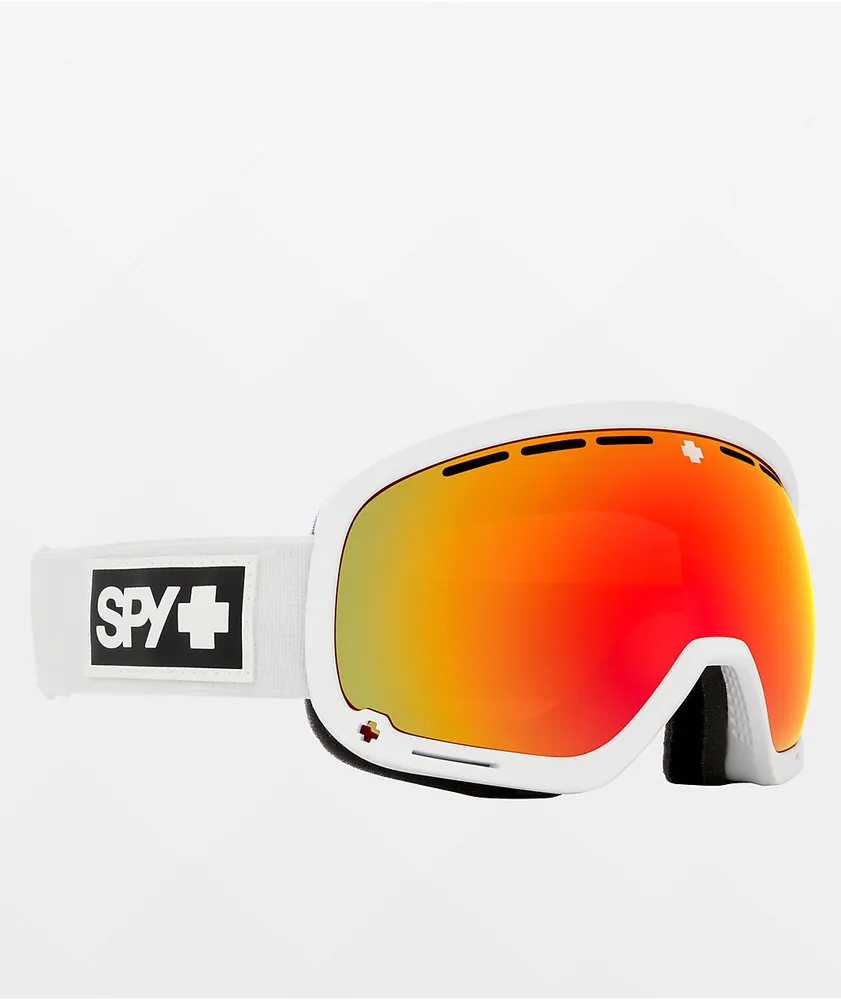 Spy Marshall Matte White Snowboard Goggles 2023