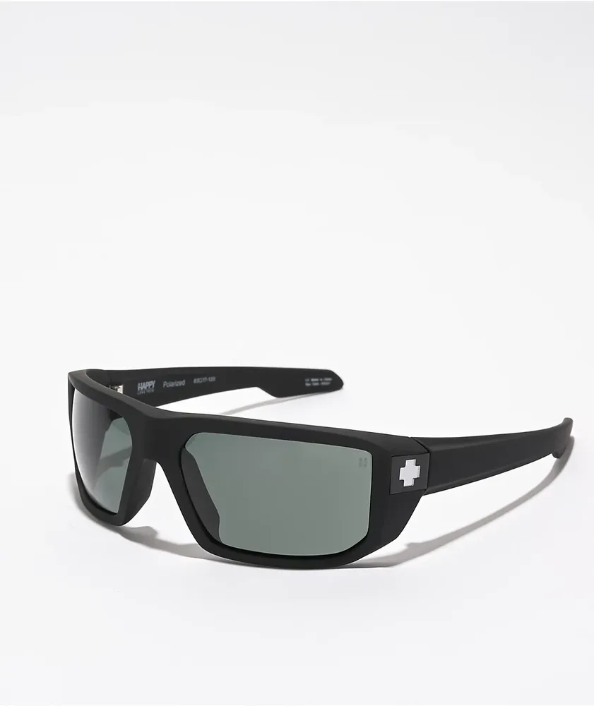 Spy McCoy Matte Black & Happy Lens Polarized Sunglasses