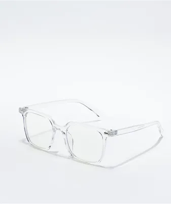 Square Frame Clear Blue Light Glasses