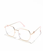 Square Metal Blue Light Glasses