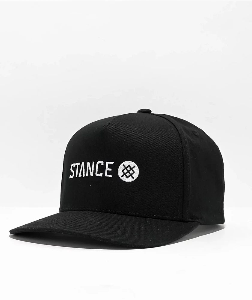 Stance Icon Black Snapback Hat