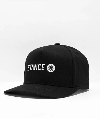 Stance Icon Black Snapback Hat
