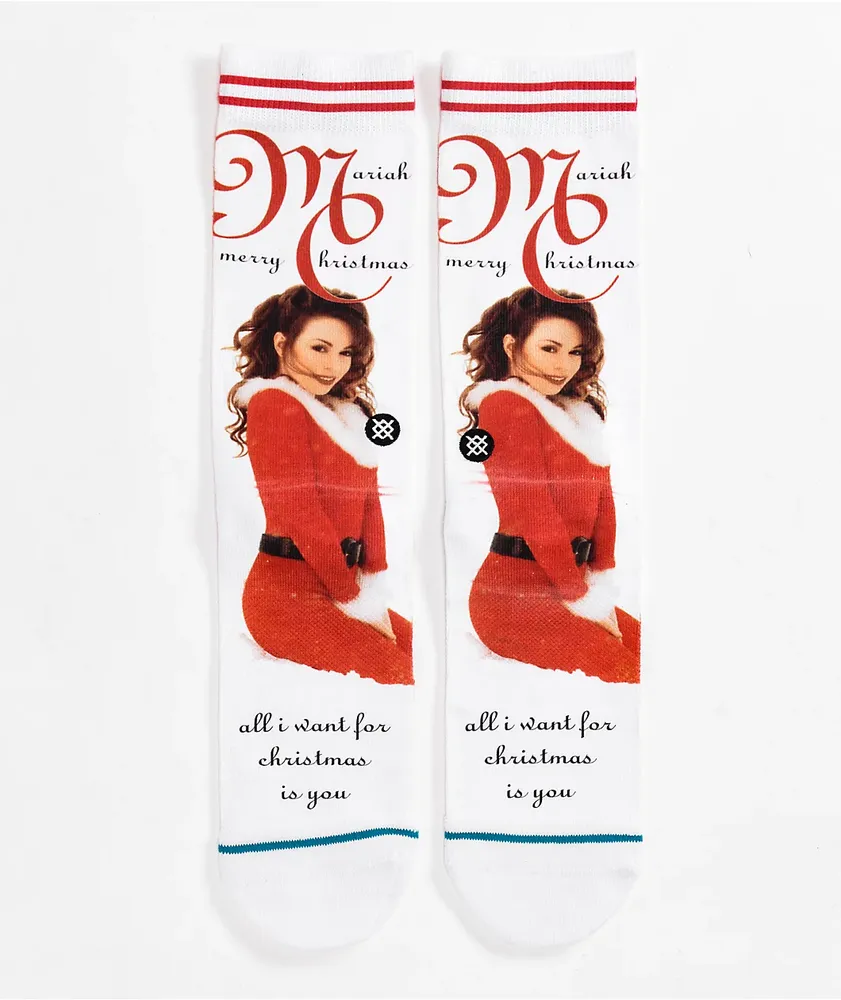 Stance Make My Wish White Crew Socks
