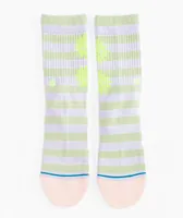 Stance Smile Face Striped Crew Socks
