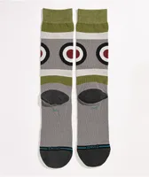 Stance Warbird Grey & Green Crew Socks