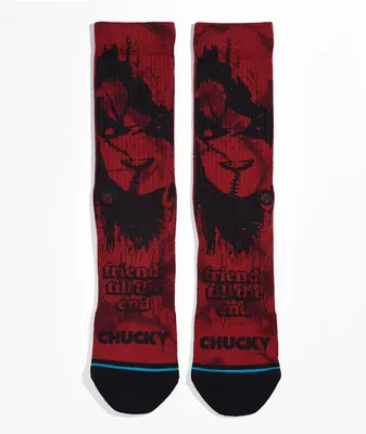 Stance x Chucky Wanna Play Red Crew Socks