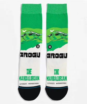 Stance x Star Wars Grogu West Green & Tan Crew Socks