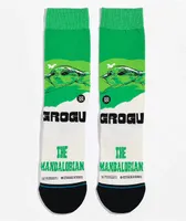Stance x Star Wars Grogu West Green & Tan Crew Socks