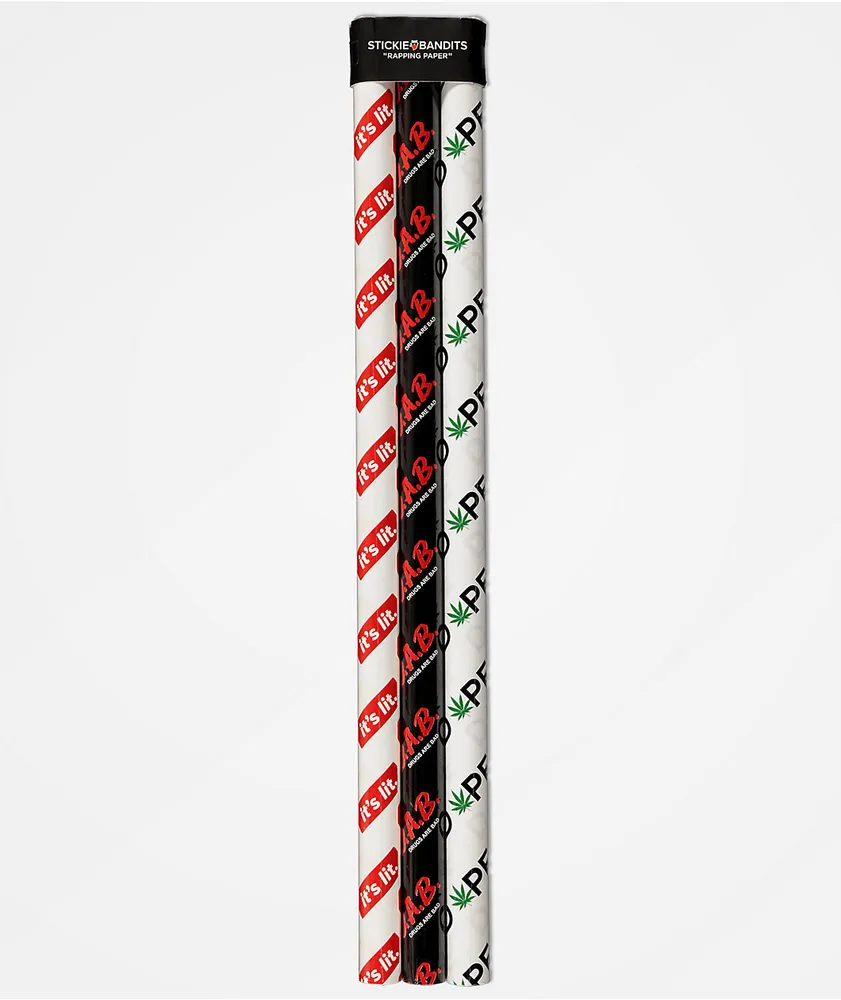 Stickie Bandits Lit 3 Pack Wrapping Paper