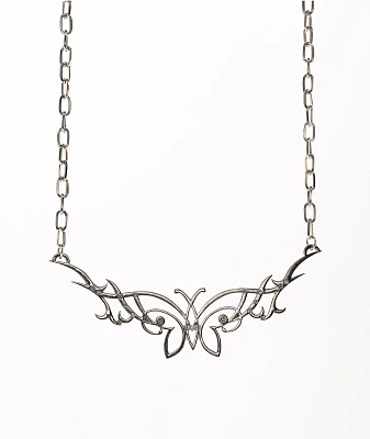 Stone + Locket Butterfly Away 20" Necklace