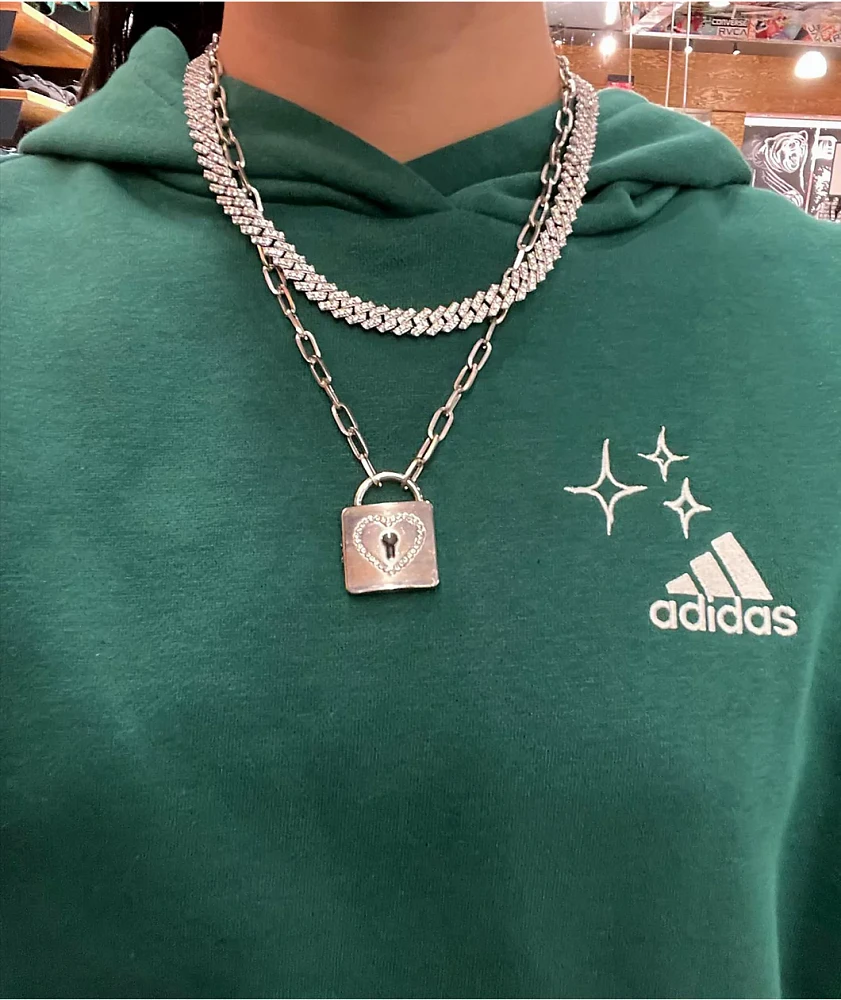 Stone + Locket Key To My Heart 20" Necklace