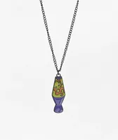 Stone + Locket Lava Lamp Charm Necklace